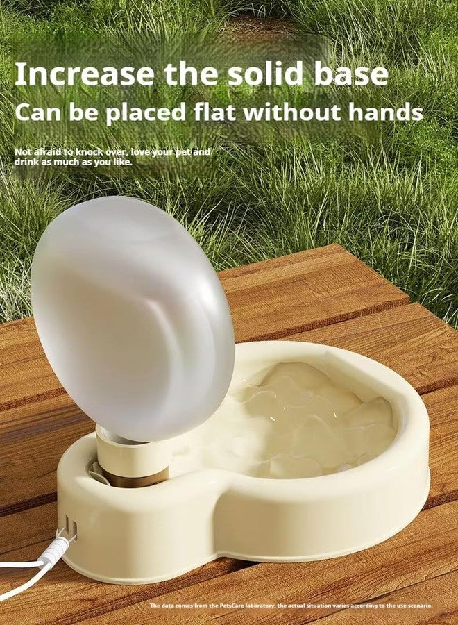 VALUEVIBES زجاجة ماء محمولة قابلة للطي للحيوانات الأليفة - موزع مياه مانع للتسرب للسفر في الهواء الطلق للكلاب والقطط | كوب شرب كبير السعة للمشي والتنزه والتخييم والسفر (أبيض) - Image 4